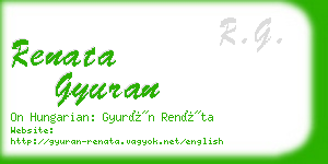 renata gyuran business card